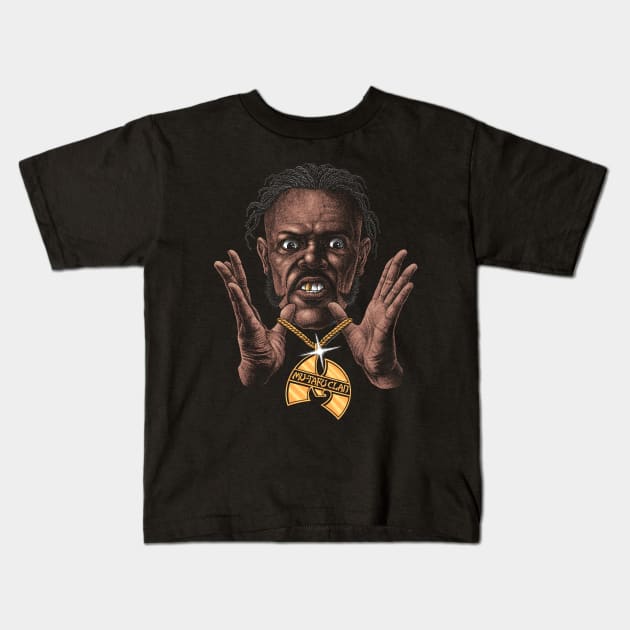 Mutafuclan, Samuel L Jackson, Jules Winnfield Kids T-Shirt by PeligroGraphics